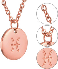 Sternzeichen Kette Gold Horoskop Mutter Tochter Geschenk Fische