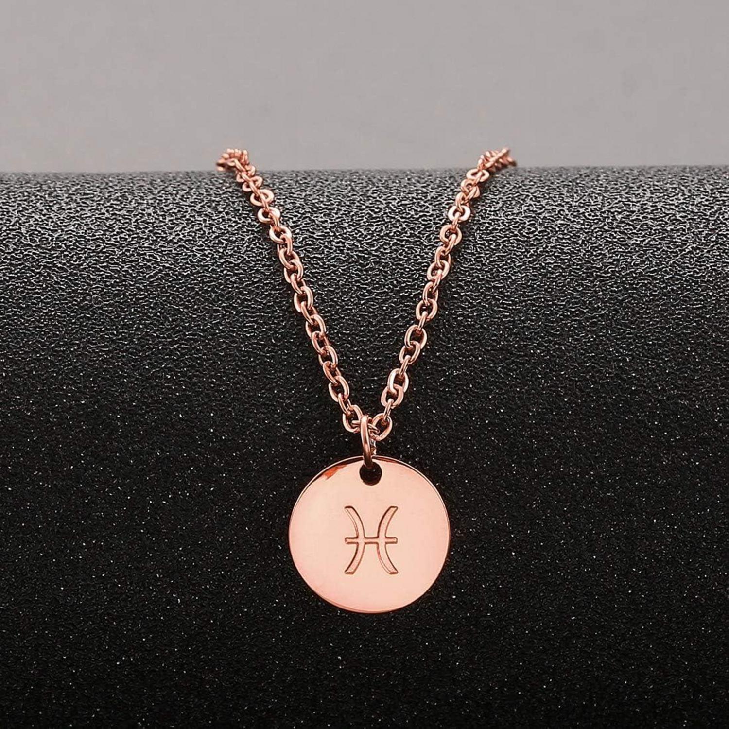 AFSTALR Sternzeichen Kette Gold Fische Horoskop Mutter Tochter Geschenk