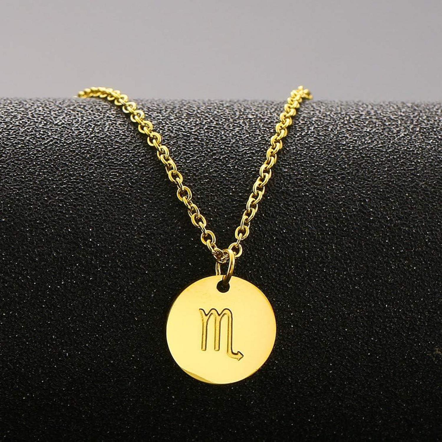 Sternzeichen Kette Gold Skorpion Damen Geburtstagsgeschenk
