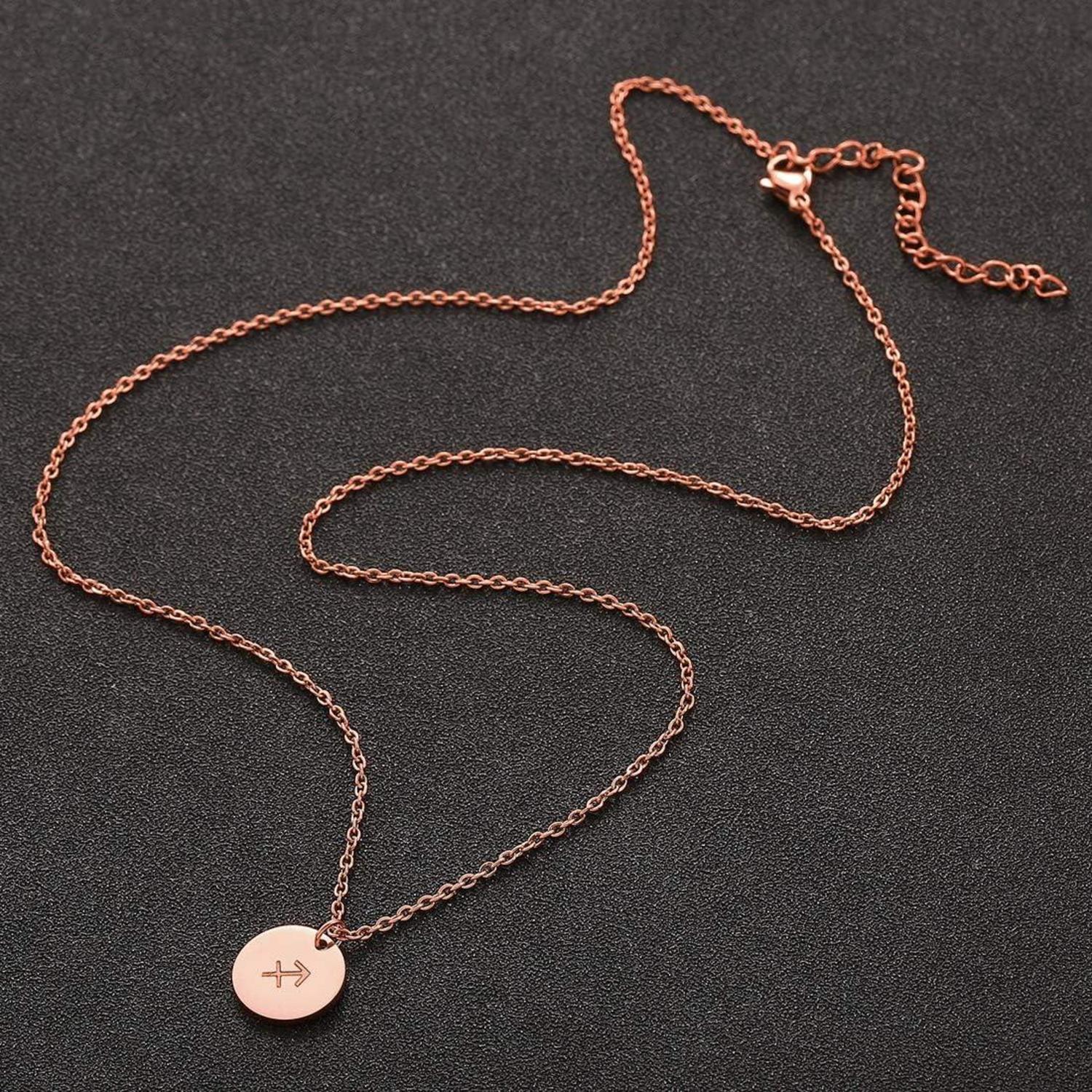 Sternzeichen Kette Schütze Edelstahl Gold Roségold Silber
