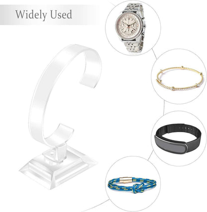 Acryl Uhrenhalter Set für Damen und Herren, 4 Stück in verschiedenen Größen