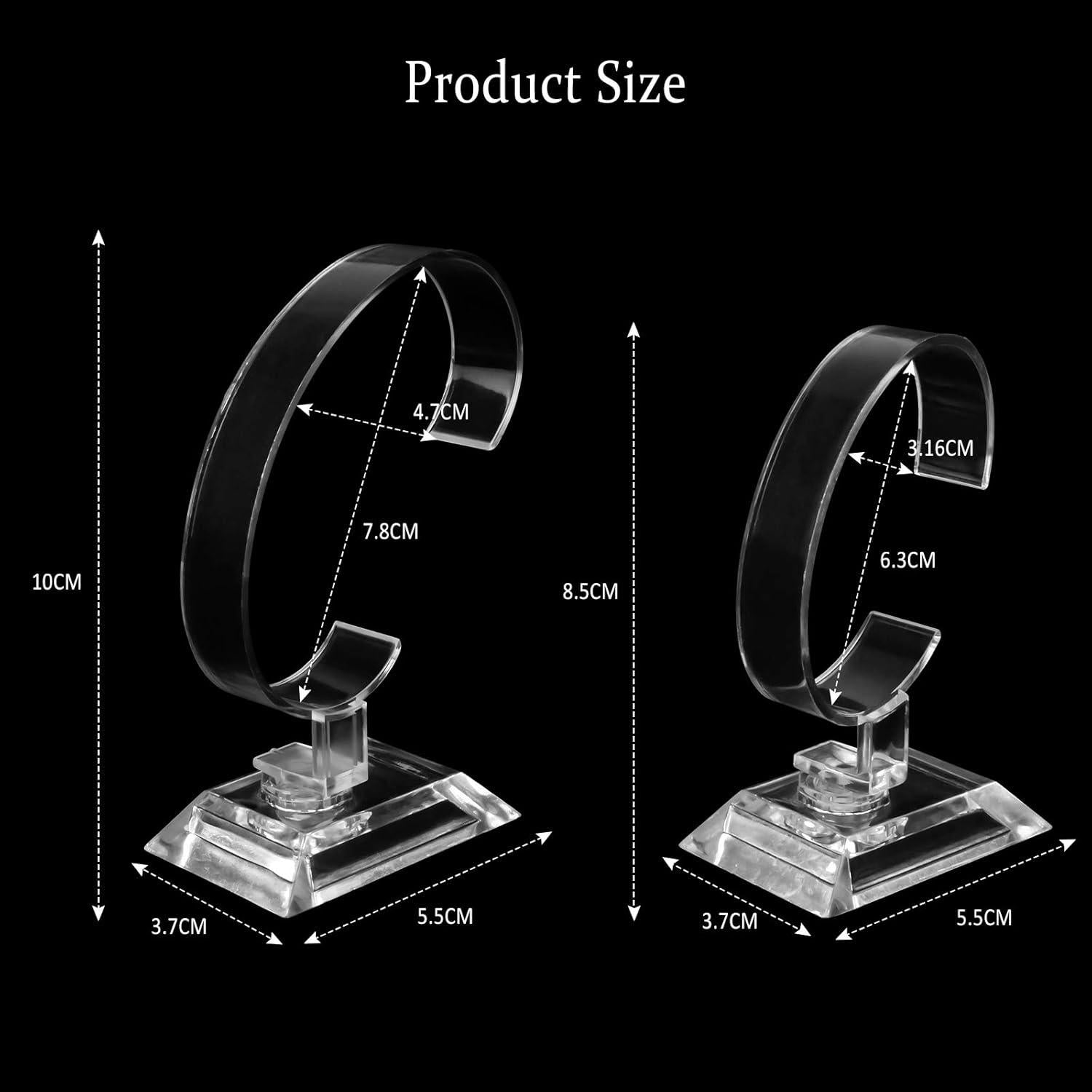 Acryl Uhrenhalter 4 Stück - Uhrenständer Ausstellungsstand Halter