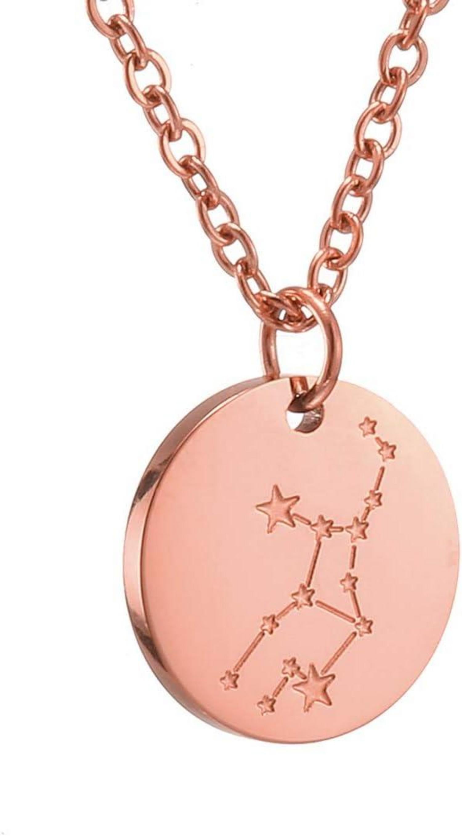 Sternzeichen Kette Gold für Damen Astrologie Horoskop Mutter