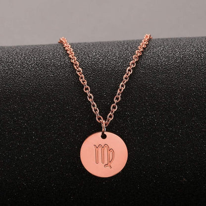 Sternzeichen Kette Gold/Rosegold/Silber Damen Horoskop Mutter Tochter Freunde Galaxy Universum Zodiac_Halskette