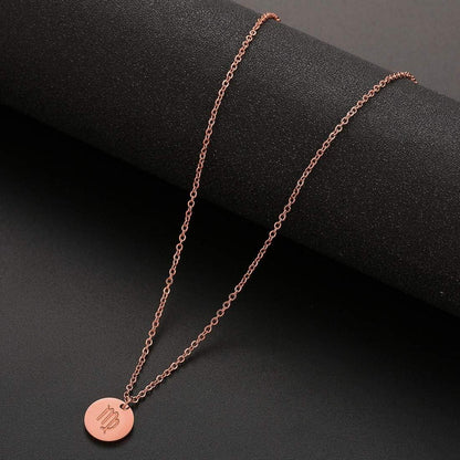 AFSTALR Sternzeichen Kette Gold Rosegold Silber Horoskop Damen Mutter Tochter