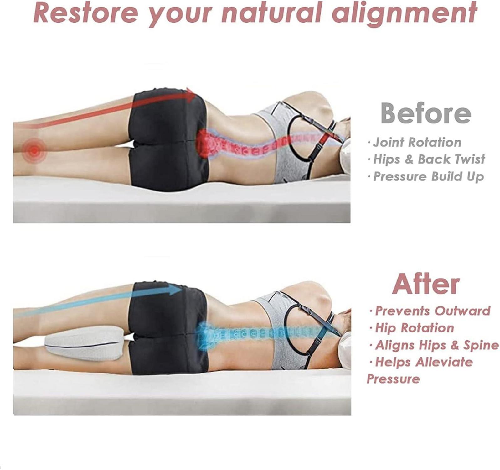 Orthopädisches Kniekissen für Seitenschläfer Memory Foam Support