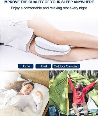 Orthopädisches Kniekissen Memory Foam für Seitenschläfer Schmerzlinderung Ischias Rücken Hüften Beine