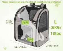 Pecute Hunderucksack | Erweiterbar Faltbar | Große Katzen