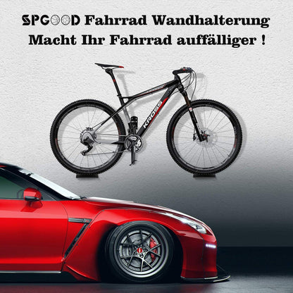 Fahrrad Wandhalterung 3-in-1 für MTB, E-Bikes, Rennrad - Schwarz