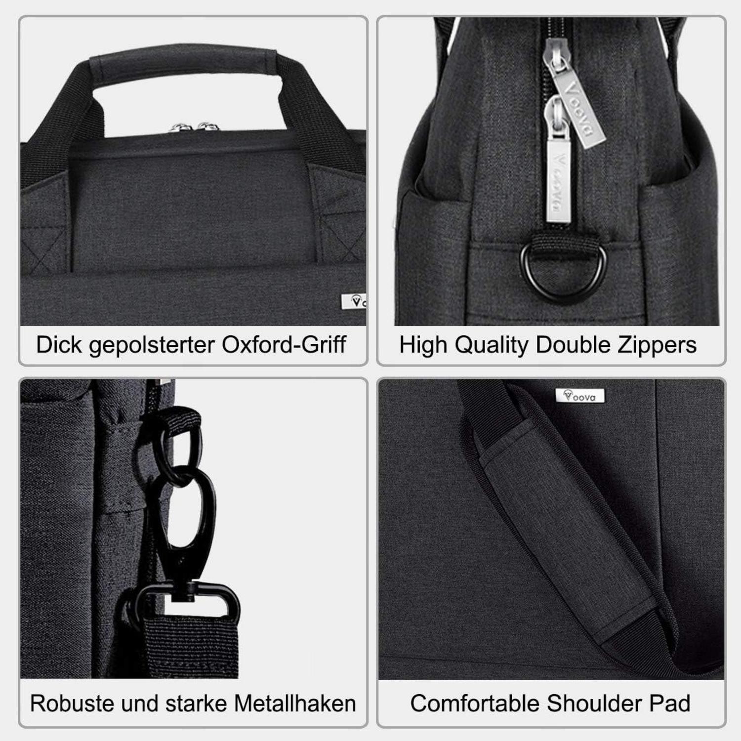 Voova Laptop Tasche für 17-17,3 Zoll, 30% mehr