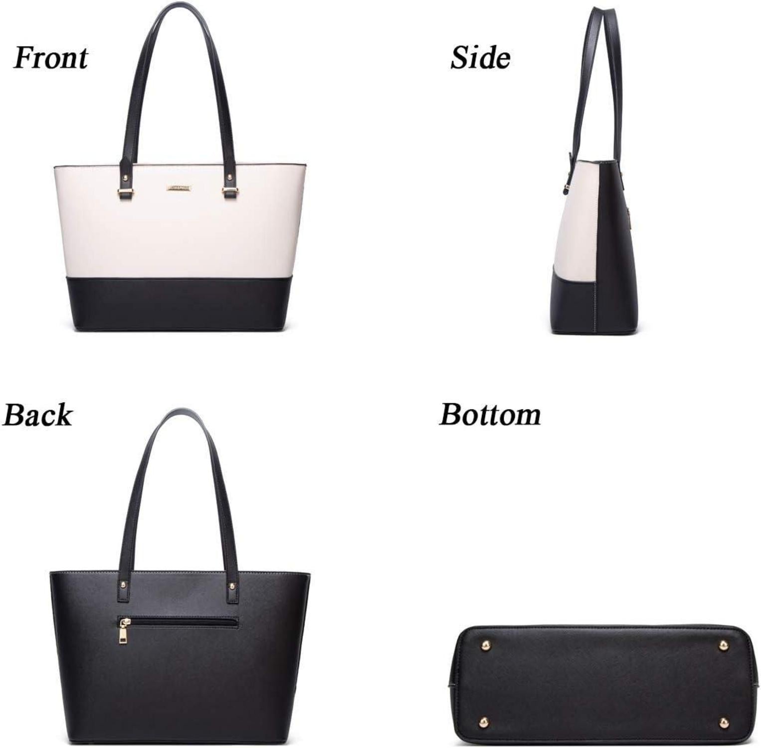 Damen Handtasche Tote Schultertasche Umhängetasche 4-teiliges Set