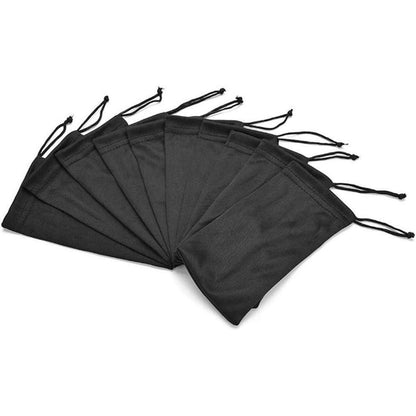 Mikrofaser Brillenbeutel und Brillentuch Set, 10