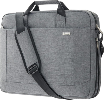 Voova große Laptoptasche für 17 Zoll Laptop wasserdicht Grau