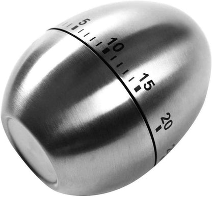 Küchentimer Ei Edelstahl Kurzzeitmesser 60 Min - Eieruhr rustikale