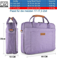 17.3 Zoll Laptoptasche Aktentasche Handtasche violett- für