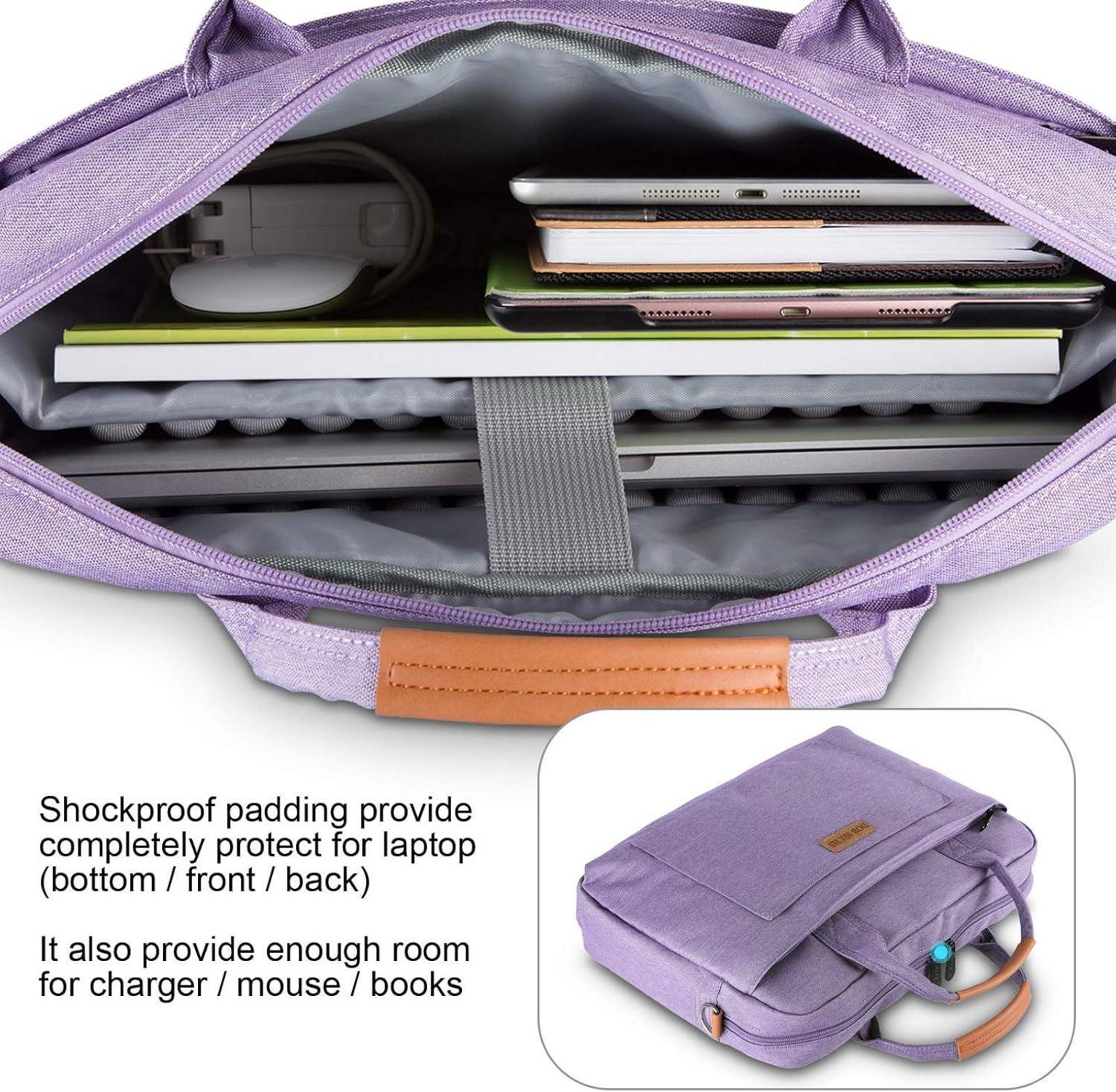 Dob 17.3 Zoll Laptoptasche violett Schultertasche 17-17.3 Zoll Laptop Dell Acer Asus HP
