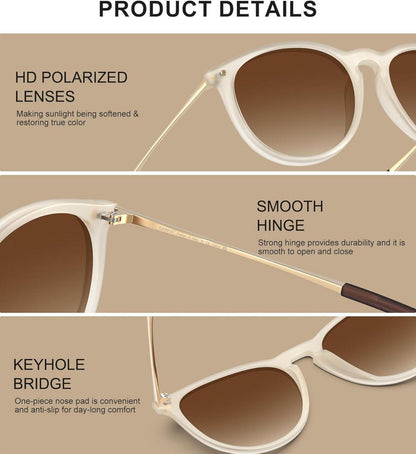 Vintage Polarisierte Sonnenbrille UV400 Schutz Ultraleicht Damen Herren