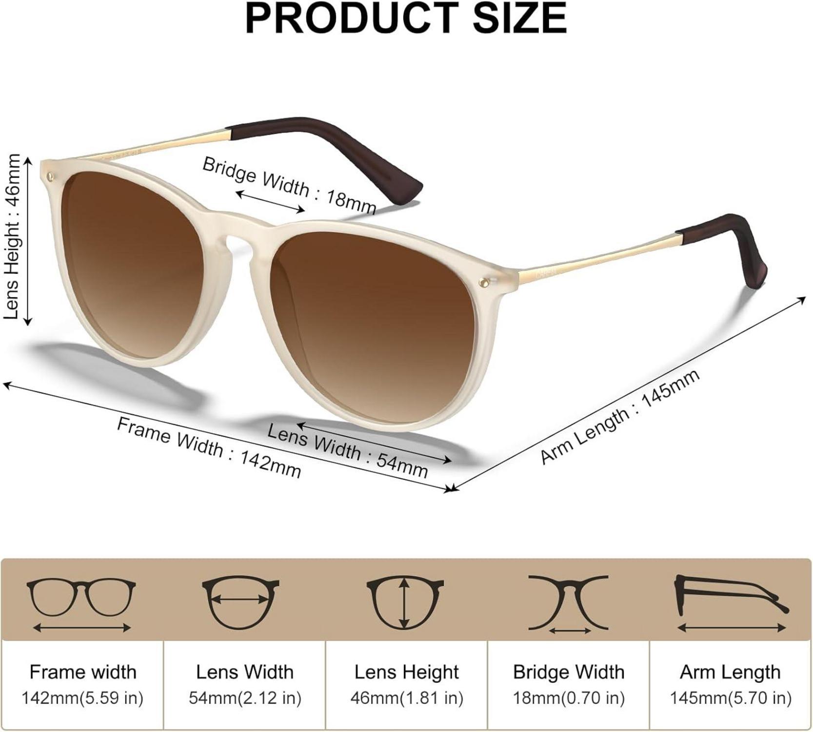 Vintage Polarisierte Sonnenbrille UV400 für Herren Damen Schutz