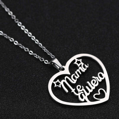 Mama Halskette Lebensbaum Anhänger Muttertag Geschenk Gold/Silber 50cm RWQIAN