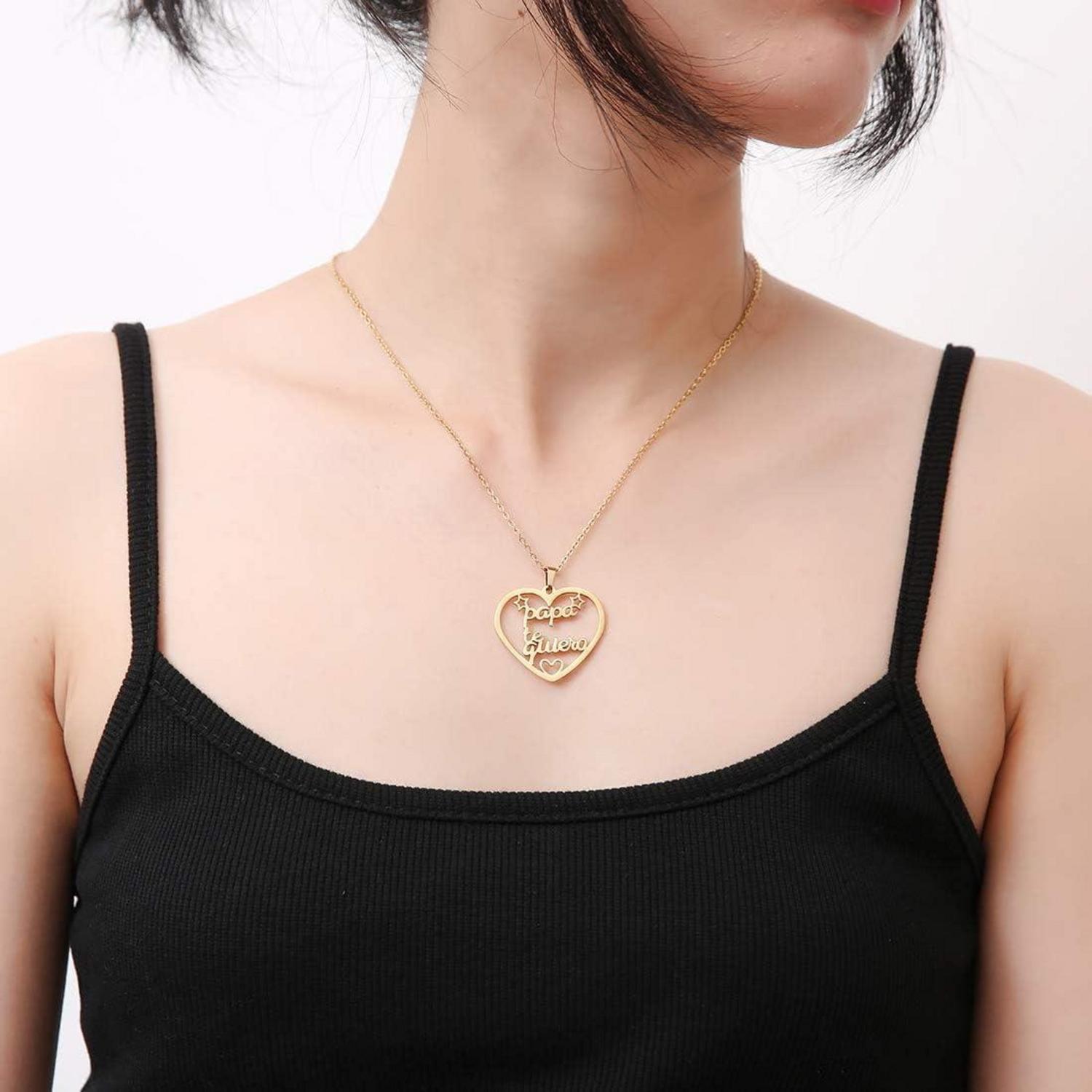 Mutter Geschenk Kette Lebensbaum Anhänger 45+5cm Gold/Silber