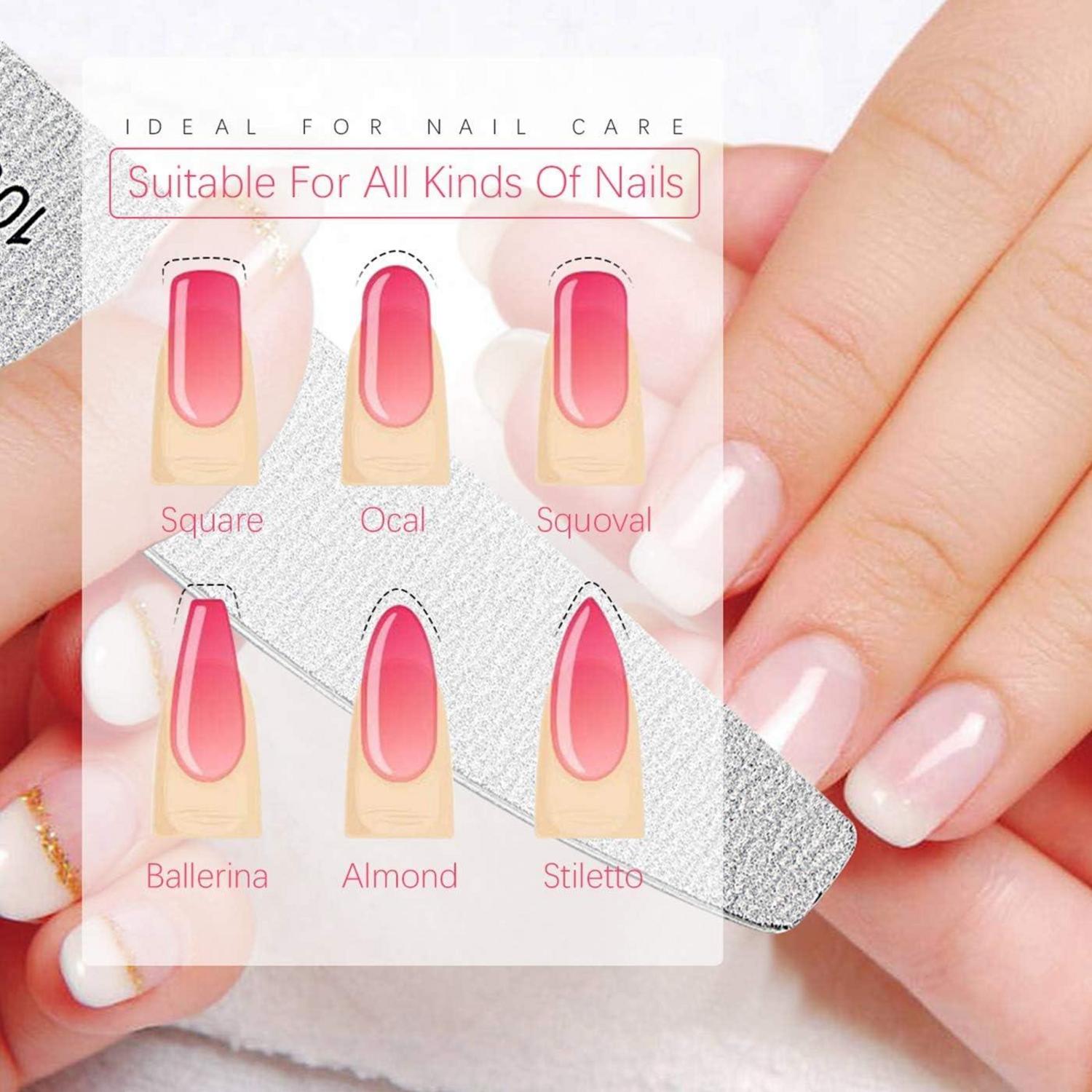 Nagelfeile Set 16 Stk Doppelseitig 100/180 Grit Emery Board