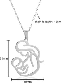 Muttertagsgeschenk Mama Kette Herz Lebensbaum Anhänger Gold
