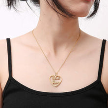 Mutter Plot Geschenk Mama Kette Herz Anhänger Gold/Silber