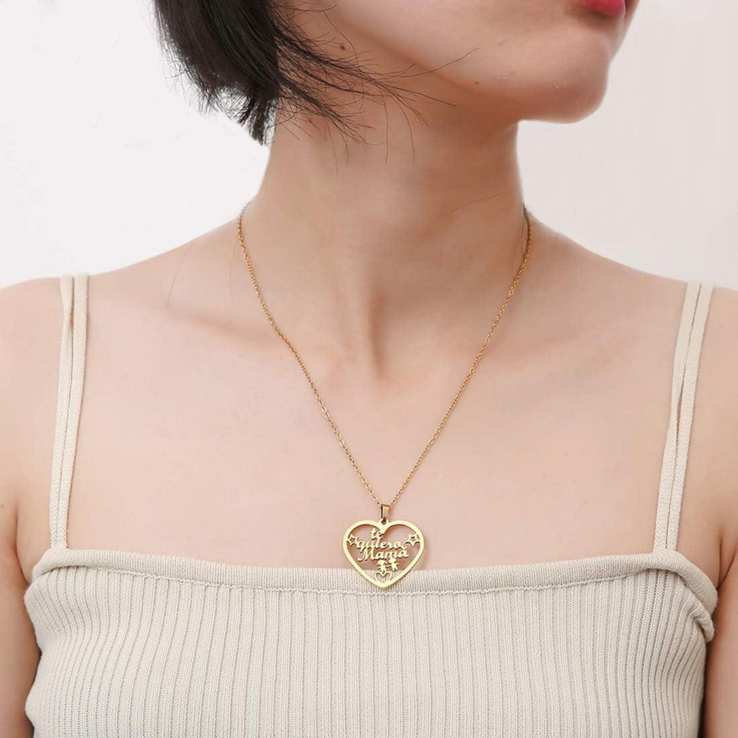 Mutter Plot Geschenk Mama Kette Lebensbaum Anhänger Muttertag Gold 45+5cm