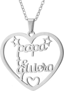 Mama Herz Lebensbaum Anhänger Halskette Geschenk 45+5cm Gold Silber