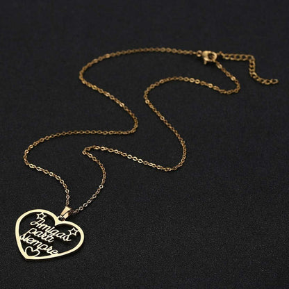 Mutter Halskette Herz Anhänger Geschenk Mama Gold Silber 45cm