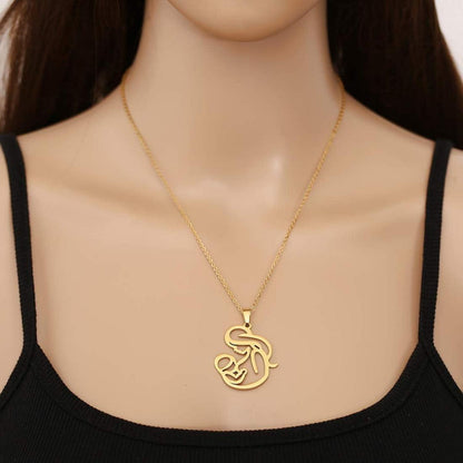 Mutter Geschenk Mama Kette Lebensbaum Anhänger Golden Silber 45+5cm