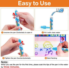 Wasser Doodle Matte XL Aqua Zeichenmatte 100x78cm Kinder Drawing Painting Spielzeug 1-6 Jahre