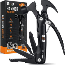 BIIB Multitool Hammer 12-in-1 Camping Geschenk für Männer