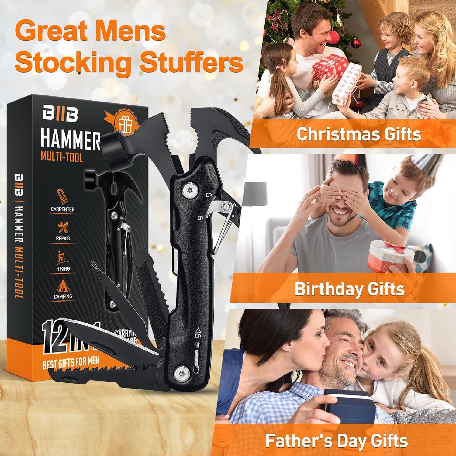 BIIB Multitool Camping Zubehör Geschenk Männer Vatertag