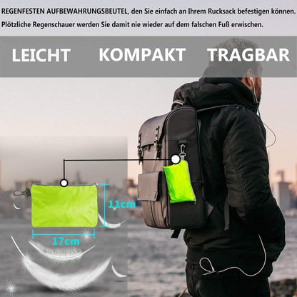 Regenschutz für Rucksäcke Schulranzen 50-65L Neon Gelb