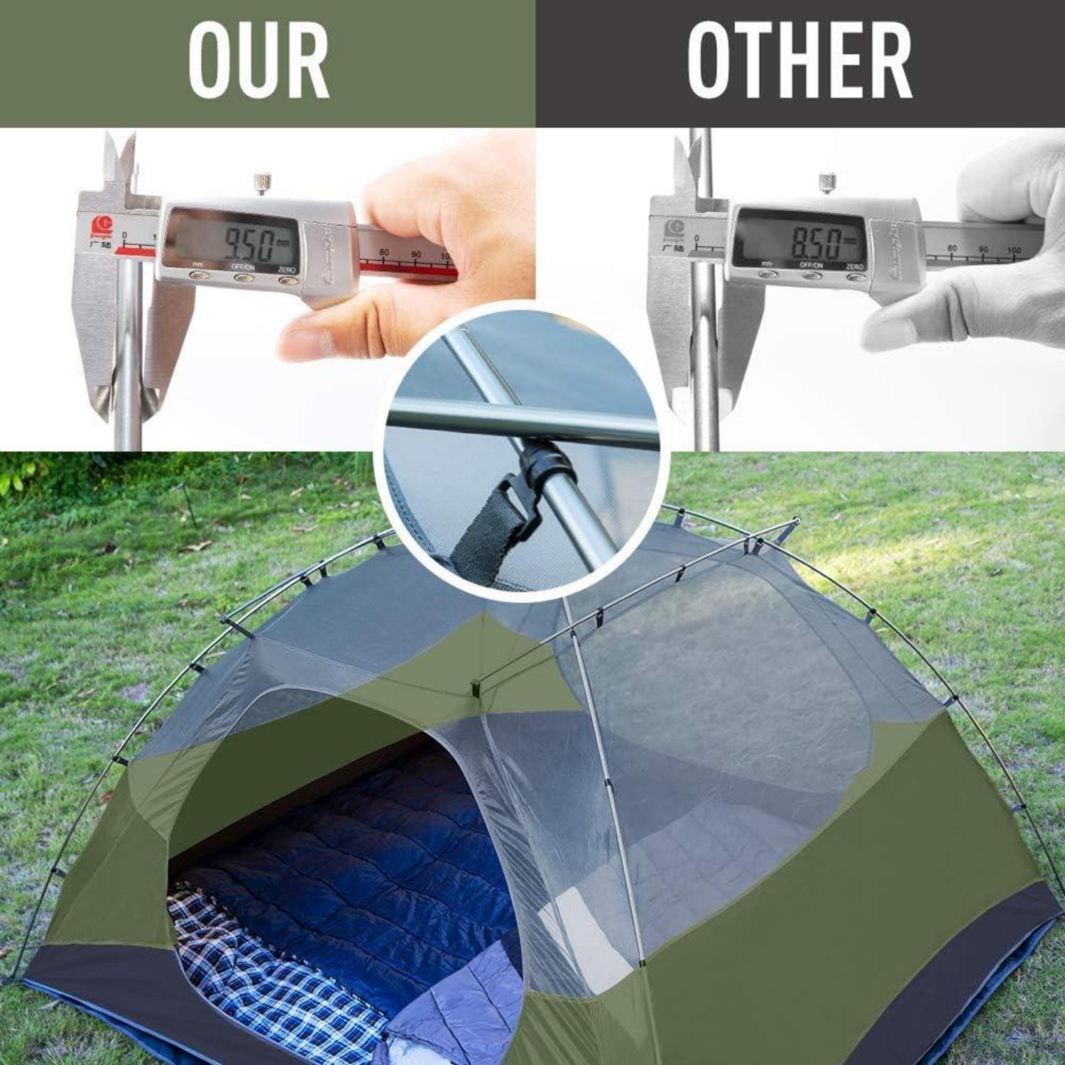 Forceatt Zelt 4 Personen Camping Wasserdicht Ultraleicht Trekking Outdoor