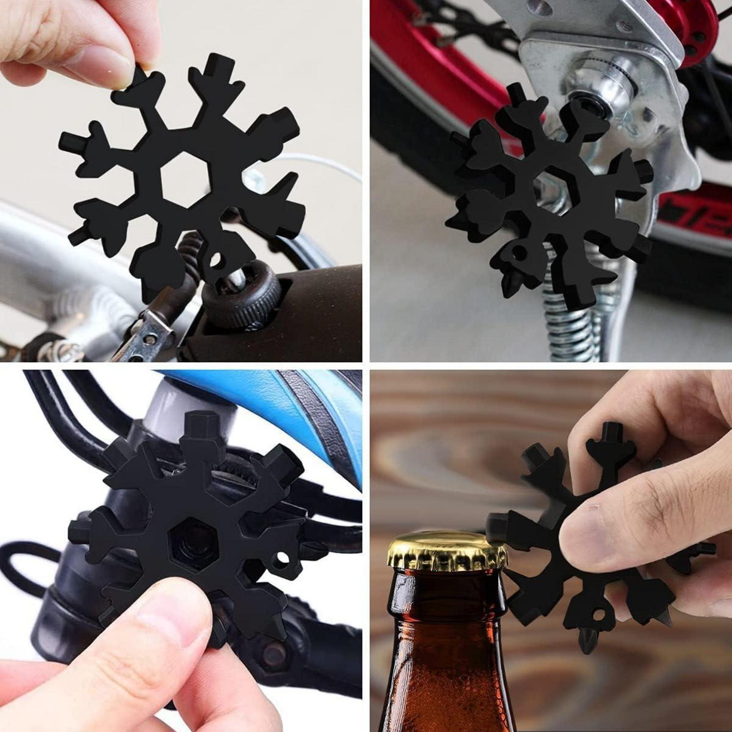 Hinshark 18-in-1 Schneeflocken Multi-Tool Männer Geschenke Adventskalender