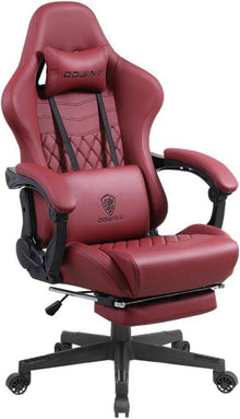 Ergonomischer Dowinx Gaming Stuhl mit Massage und Fußstütze in