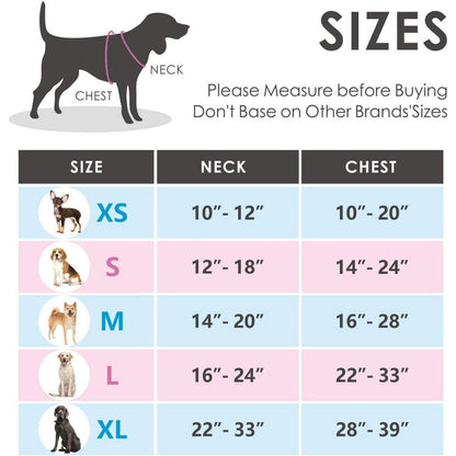 PHOEPET Anti-Zieh-Hundegeschirr Königsblau XS