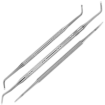 Eckenheber Nagelfeile Set Edelstahl professionelle Maniküre