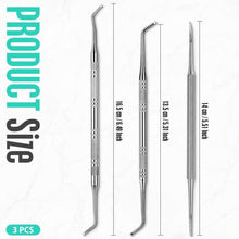 Eckenheber Nagelfeile Set Edelstahl professionelle Maniküre