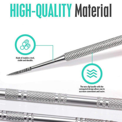 Eckenheber Nagelfeile Set Edelstahl professionelle Maniküre