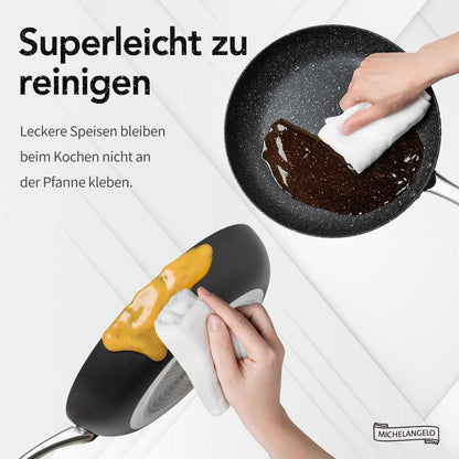 Kochtopf Set 10-teilig mit Siebdeckel und Induktionstauglich