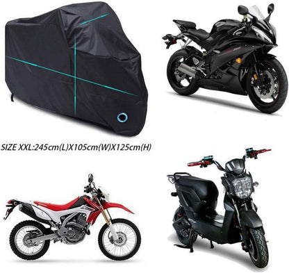 Motorradabdeckung XXL Abdeckplane Wasserdicht Staubdicht 190T Oxford