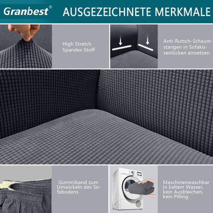 Granbest Hochelastischer Sofabezug Jacquard Elastisch Moderner