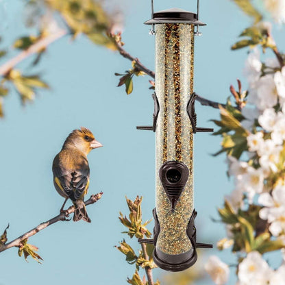 Vogelfutterspender Metallrohr Außenbereich Wildvögel 6 Anschlüsse