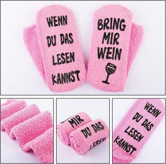 Wein Socken Damen Lustige Wenn Du Das Lesen Kannst Geschenk