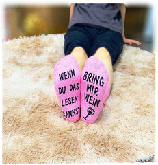 Jeasona Wein Socken Damen Lustige Geschenke Einheitsgröße 1 Wein