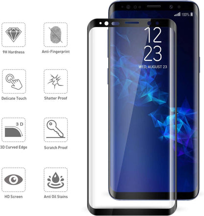 Tentoki Panzerglas Schutzfolie Samsung Galaxy S9 Plus S9+ 2