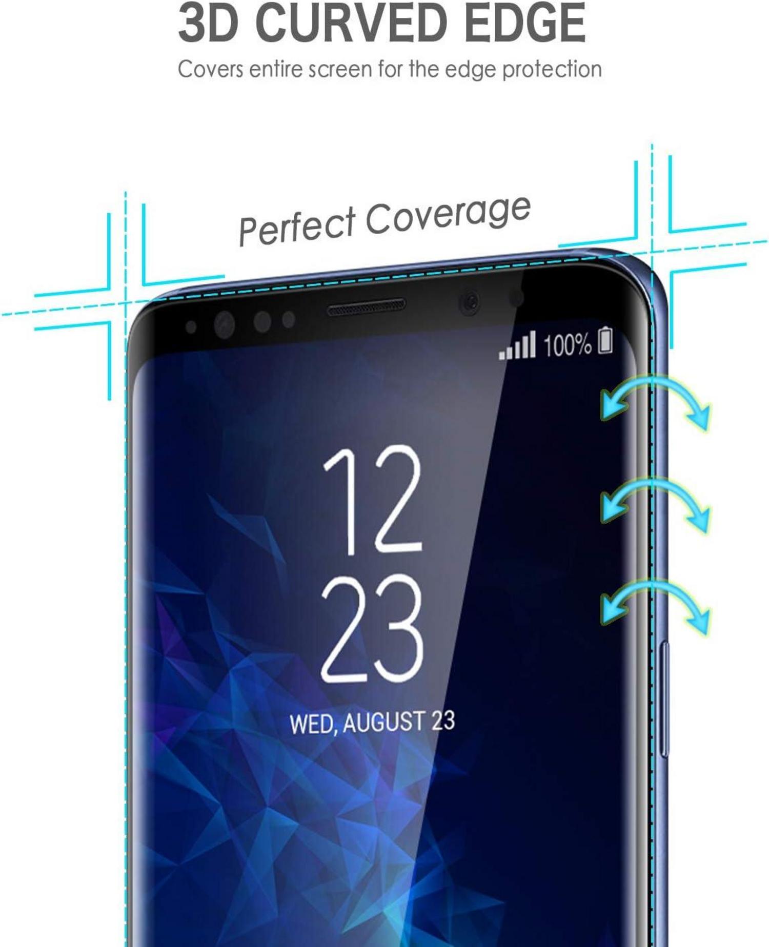 Schutzfolie Samsung Galaxy S9 Plus/S9+ Panzerglas Displayschutz 2er Set